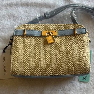 Hamilton Gold and Gray Crossbody Bag